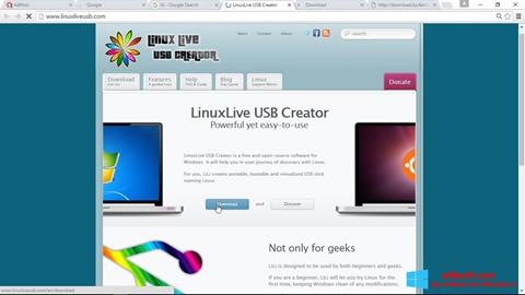Screenshot LinuxLive USB Creator Windows 8