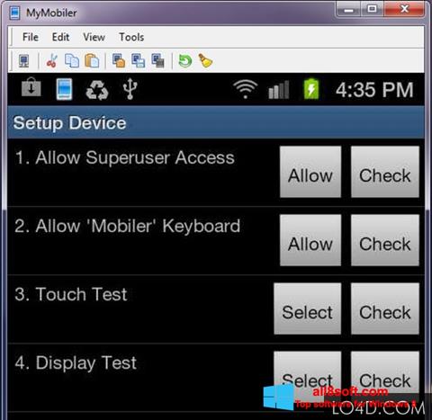 Screenshot MyMobiler Windows 8
