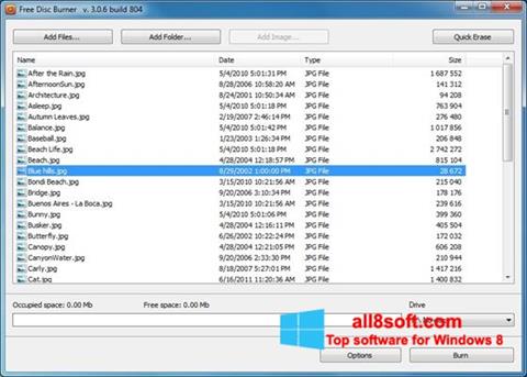 Screenshot Free Disc Burner Windows 8
