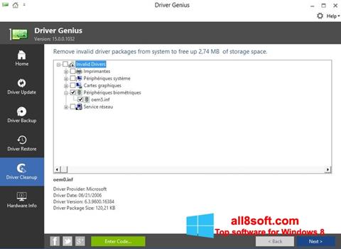 Screenshot Driver Genius Windows 8