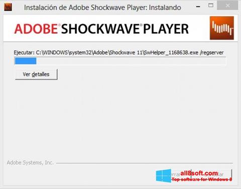 Screenshot Adobe Shockwave Player Windows 8
