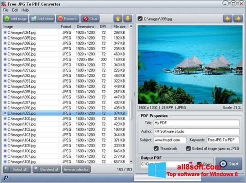Screenshot Image To PDF Converter Windows 8