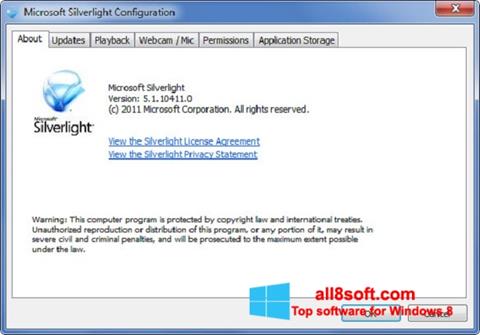 Screenshot Microsoft Silverlight Windows 8