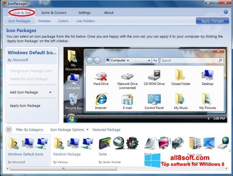 Screenshot IconPackager Windows 8