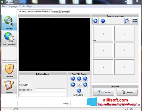 Screenshot webcamXP Windows 8