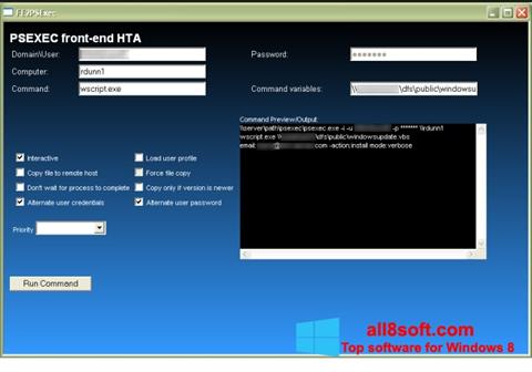 Screenshot PsExec Windows 8