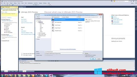 Screenshot Microsoft Visual Basic Windows 8
