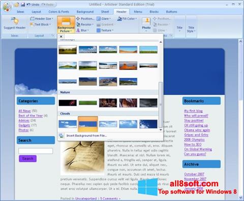 Screenshot Artisteer Windows 8