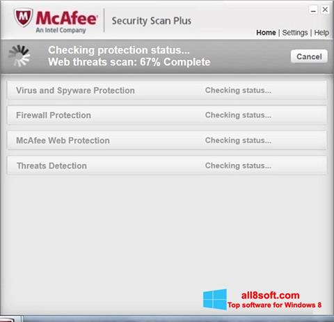 Screenshot McAfee Security Scan Plus Windows 8