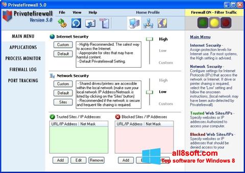 Screenshot Privatefirewall Windows 8